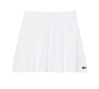 Damen Tennisrock Lacoste Sport Ultra Dry Stretch Piqué - white - Weiß (M)