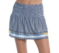 Damen Tennisrock Lucky in Love Cool Urbana Long Check Me Out Smock - midnight - Mehrfarbig (XS)