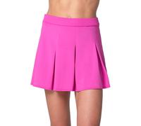 Damen Tennisrock Lucky in Love Pleat Party - mulberry - Rosa (M)