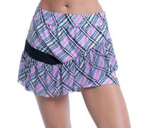 Damen Tennisrock Lucky in Love Prep It Up - white-multicolor - Mehrfarbig (XS)