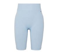 Damen Tennisshorts Tommy Hilfiger HW Seamless Washed Ribbed Shorts - vessel blue - Blau (S)