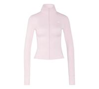 Damen Tennissweatshirt Adidas Essentials Zip Through - pink - Rosa (L)