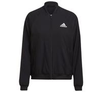 Damen Tennissweatshirt Adidas W Woven - black/white - Schwarz (XS)