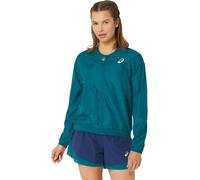 Damen Tennissweatshirt Asics Nagino Tennis Bomber - rich teal - Türkis (S)