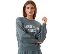 Damen Tennissweatshirt Björn Borg Ace Boyfriend Crew - balsam green - Grün (XS)