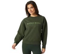 Damen Tennissweatshirt Björn Borg Boyfriend Crew - Grün (M)