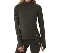 Damen Tennissweatshirt Björn Borg Sthlm Midlayer - peat - Grün (XS)