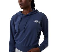 Damen Tennissweatshirt Björn Borg Stockholm Crop - Blau (XS)