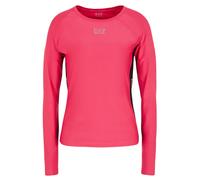 Damen Tennissweatshirt EA7 Woman Jersey T-Shirt - pink peacock - Rosa (M)