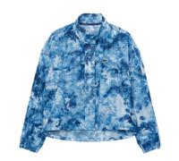 Damen Tennissweatshirt Lacoste Lightweight Crocodile Print Tennis - Blau (S)