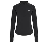 Damen Tennissweatshirt New Balance Harmony Half Zip - Schwarz (L)