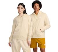 Damen Tennissweatshirt Nike Sportswear Club Fleece Full Zip Hoodie - Beige XS