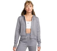 Damen Tennissweatshirt Nike Therma-Fit One Full-Zip - carbon heather - Grau (XS)