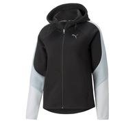Damen Tennissweatshirt Puma Evostripe Full Zip - puma black - Schwarz (S)