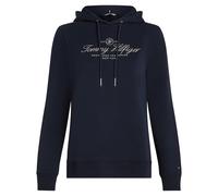 Damen Tennissweatshirt Tommy Hilfiger Regular Hilfiger Script - desert sky - Blau (S)