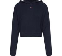 Damen Tennissweatshirt Tommy Hilfiger Slim Soft - desert sky - Türkis (L)