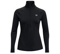 Damen Tennissweatshirt Under Armour Women's ColdGear Authentics 1/4 Zip - black/white - Schwarz (L)