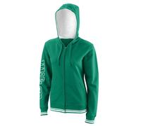 Damen Tennissweatshirt Wilson W Team II FZ Hoody - Grün (XS)