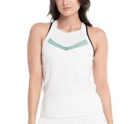 Damen Tennistop Lucky in Love Cool Urbana V.I.P. Tank w/Bra - white - Weiß (L)