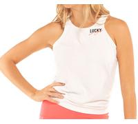 Damen Tennistop Lucky in Love Core Signature My Lucky Tie Back Tank - white - Weiß (L)