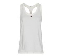 Damen Tennistop Tommy Hilfiger Regular Tank Top - ecru - Weiß (M)