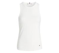 Damen Tennistop Tommy Hilfiger Slim Rib Tank - Weiß (M)