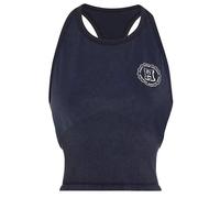 Damen Tennistop Tommy Hilfiger Varsity Slim Seamless Tank Top - desert sky - Blau (L)