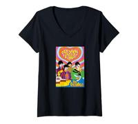 Damen The Beatles - Yellow Submarine - Alles was du brauchst ist Liebe T-Shirt mit V-Ausschnitt