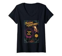 Damen The Craft Sarah's Psychic Fortunes Ad Retro Witchy Movie T-Shirt mit V-Ausschnitt