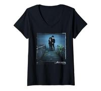 Damen The Cramps Lux Interior Poison Ivy Michael Robert Williams T-Shirt mit V-Ausschnitt