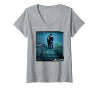 Damen The Cramps Poison Ivy Lux Interieur Michael Robert Williams T-Shirt mit V-Ausschnitt