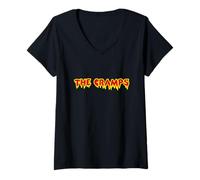 Damen The Cramps T-Shirt Lustiger Text Tee T-Shirt mit V-Ausschnitt