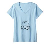 Damen The Yeast I Can Do Sauerteig-Starter T-Shirt mit V-Ausschnitt