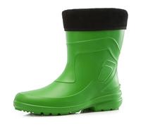 Ladeheid Thermo Eva Gummistiefel Damen gefüttert wasserdichte und federleichte Regenstiefel Damen LA-800-2017 (Grün/Schwarz, 36 EU)