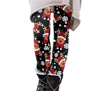 Damen Thermoleggings Lang High Waist Stretch Baumwolle Leggings Blumen Thermohose Blickdicht Winterleggins Festliche Leggings Gefütterte Strumpfhose Mädchen Sportleggins Yogahosen Fleece Freizeithose