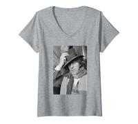 Damen Tom Baker Doctor Who Monarch of The Glen Schauspieler 1975 T-Shirt mit V-Ausschnitt