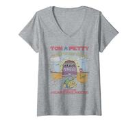 Damen Tom Petty The Great Wide Open T-Shirt mit V-Ausschnitt