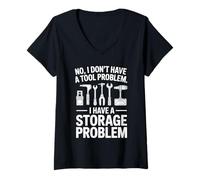 Damen Tool Collect liebt das Speicherproblem für Tool T-Shirt mit V-Ausschnitt