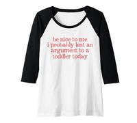 Damen Trendy Apparel Mother's Day Lost An Argument to A Toddler Raglan