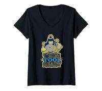Damen Trim Tool Ready Töpfern Drehscheibe Studio T-Shirt mit V-Ausschnitt