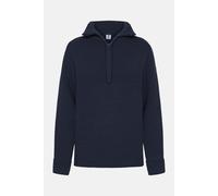 HANSEHELD Damen Troyer Merino Blau GOTS Organic 42 | Strick-Pullover | 100% Schurwolle | Weich | Nachhaltig kbT | Strickpullover| Wollpullover | Made in Germany