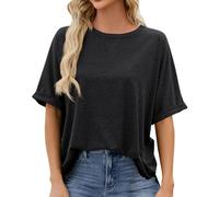 Damen Tshirt Sale Angebote Musselin Bluse Damen Kurzarm Damen T Shirt Oversized Preisfehler Und Schnäppchen T Shirts Für Damen Oversize Asymmetrisches Top Damen Marken Oberteile Damen Sale