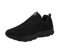 Damen Turnschuhe Angebot Tennis Air Atmungsaktiv Sport Tennis Wanderschuhe Abnehmen Sport Wipping Laufschuhe Sommer Schuhe Damen Memory Foam, Schwarz , 38 EU