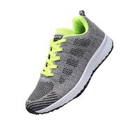 Damen-Turnschuhe, bequeme Netz-Tennisschuhe, bequem, leicht, Schnürung, weiße Pumps, modische flache Wanderschuhe, atmungsaktiv, Slip-on-Fußgewölbeunterstützung, rutschfest, flach, athletische
