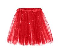 Damen Tutu Klassisch Rock, Ballett Tüllrock Petticoat Unterrock Tütüe Röcke Tüll,Vintage Elastisch Tanzrock Tanzkleid Ballkleid Kurz Retro Party Kostüme,Bunter Tüllrock,Urlaubsreisen