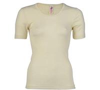 Damen u. Herren Unterhemd kurzarm, 100% Schurwolle, Engel Natur, Gr. 46/48