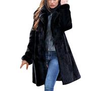 Damen Übergangsjacke Winter Kunstpelz Mantel Jacke Warmer Pullover Outwear Felljacke