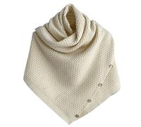 Damen Umschlagtuch Schultertuch Halstuch,Stricken Stola Große Warm Weich Poncho Shawl Frühling Herbst Winter Gestrickt Dekorativ Umschlagtuch Schal Halstuch Kopftuch Dreieckstuch für Frauen Mädchen