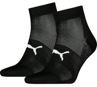Puma 2P Sport Light Quarter Socks Schwarz Gr 35/38