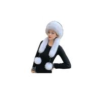 Damen- und Mädchenmütze im Kosakenstil aus Kunstfell, warm, flauschig, Uschanka